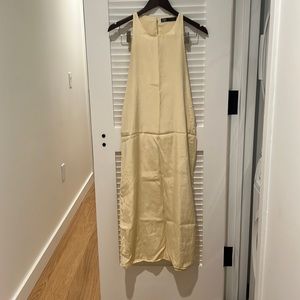 Yellow summer maxi dress